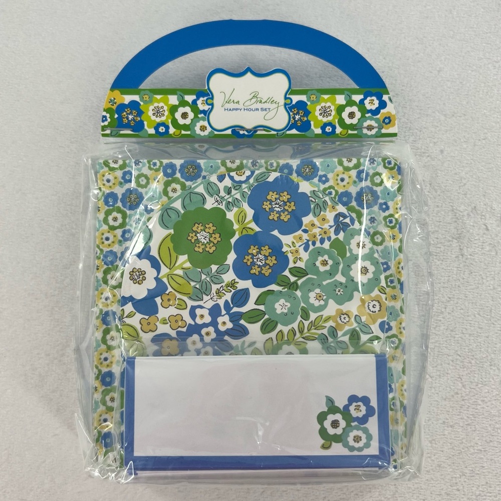 NWT Vera Bradley English Meadow Happy Hour Set